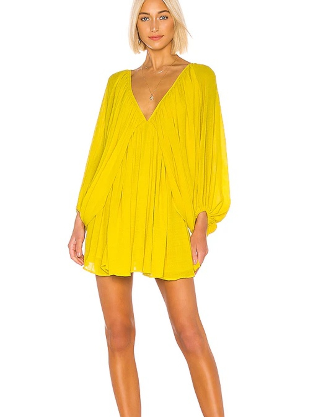 NWT Tularosa Nola Mini Dress in Vibrant Yellow size S